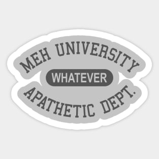 Apathetic Department Sticker